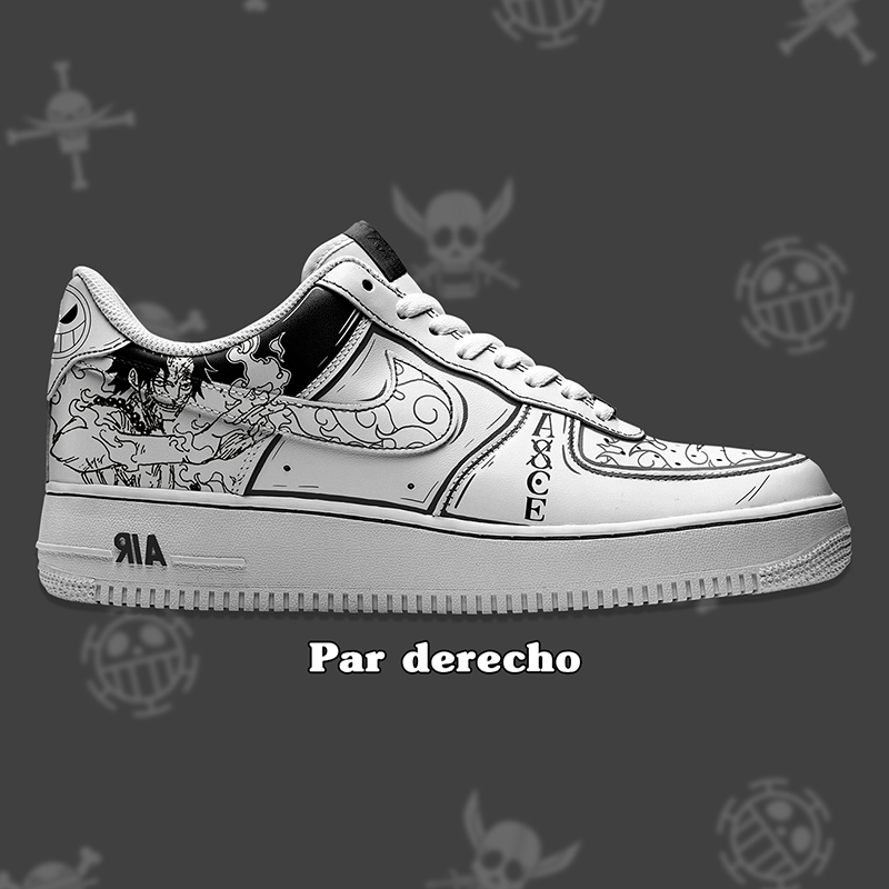 Air Force 1 x One Piece B&W
