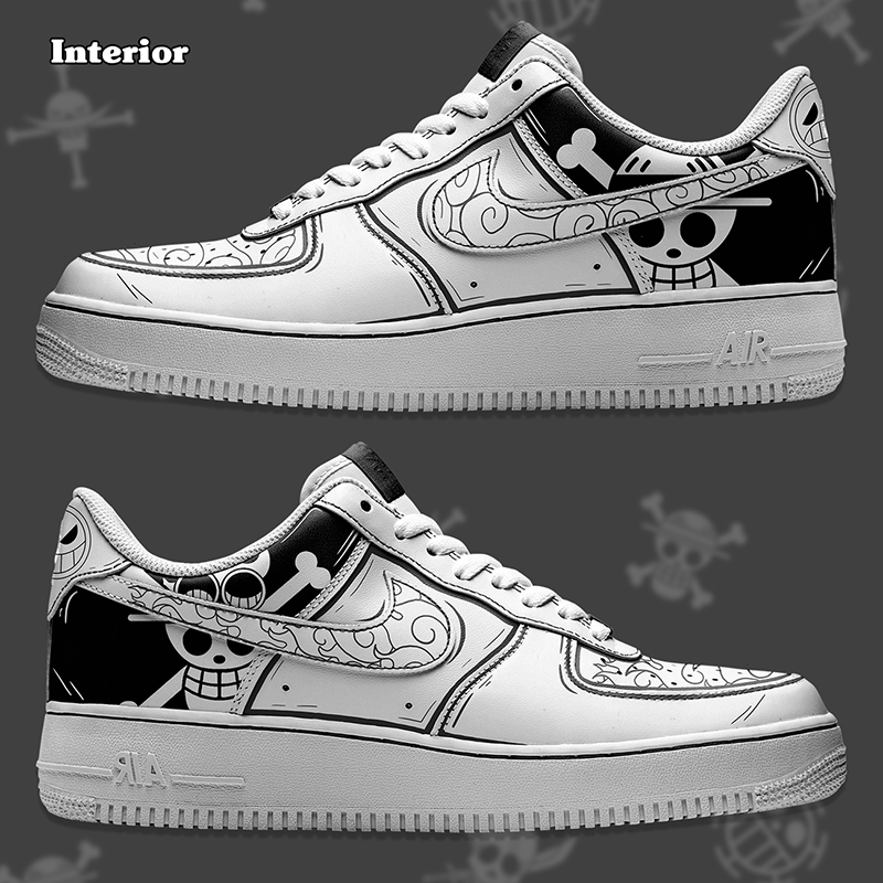 Air Force 1 x One Piece B&W