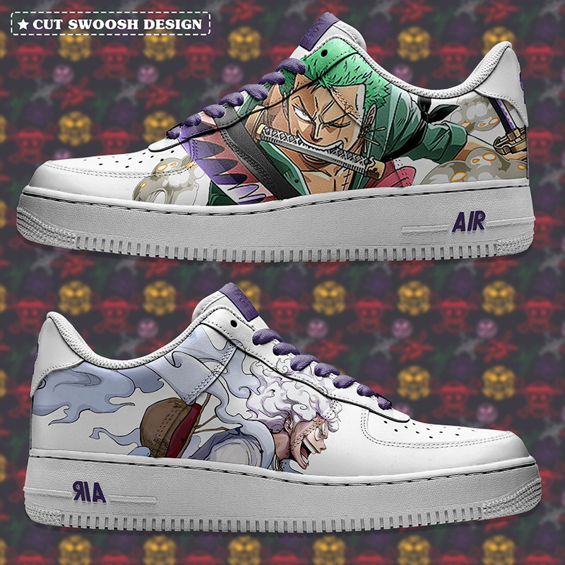 Air Force 1 x Luffy Gear 5 x Zoro