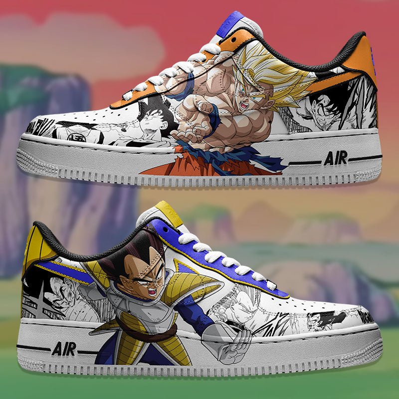 Air Force 1 x Goku Vegeta manga Air Force One Mid Blanco 27