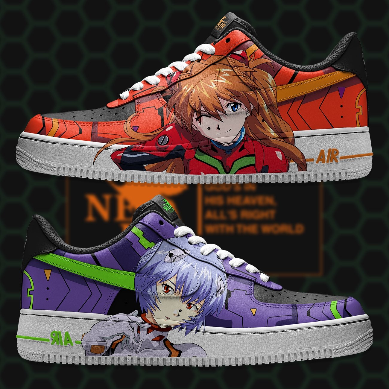 Air Force 1 x Evangelion - Art Force Custom