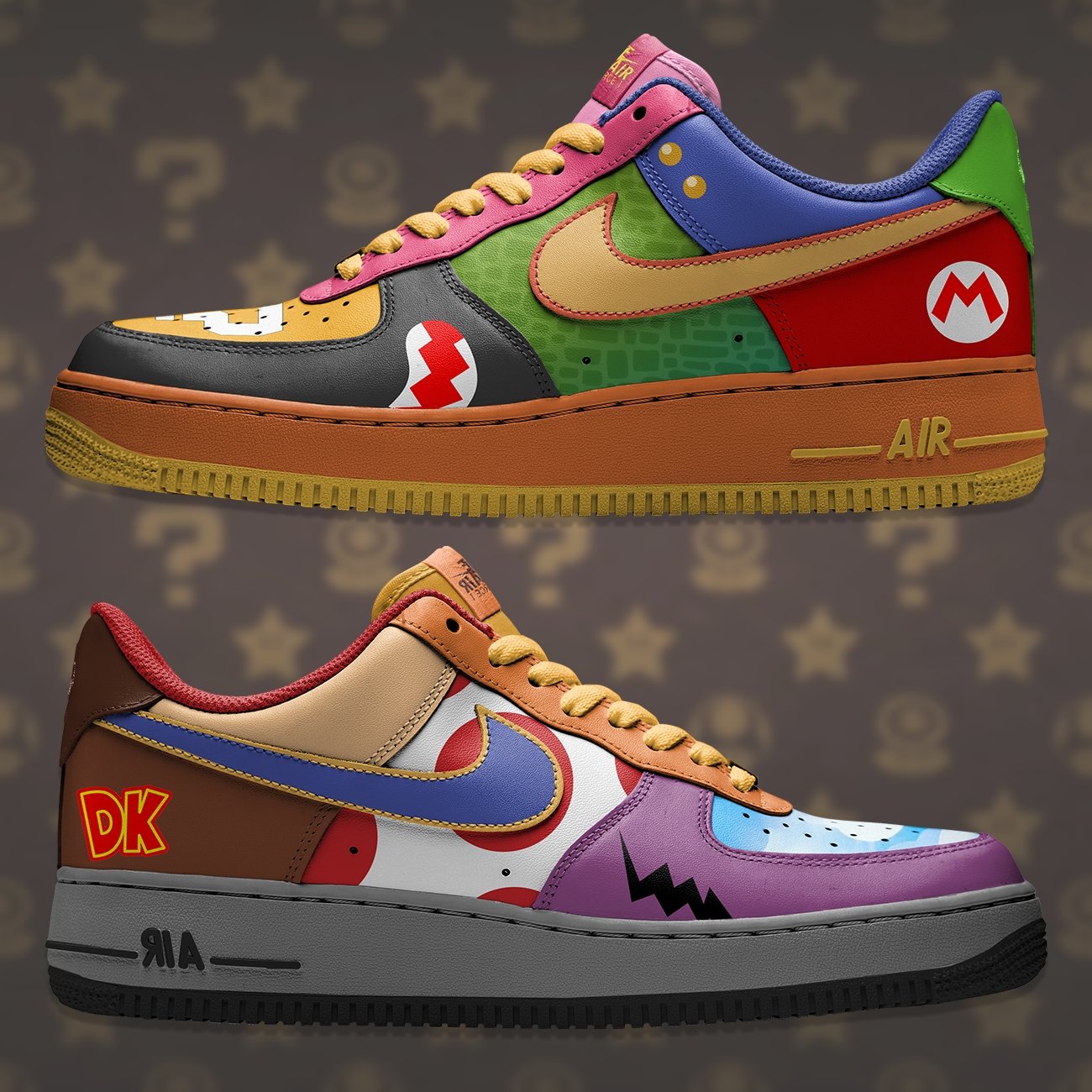 Air Force 1 x Mario Bros Collage - Art Force Custom