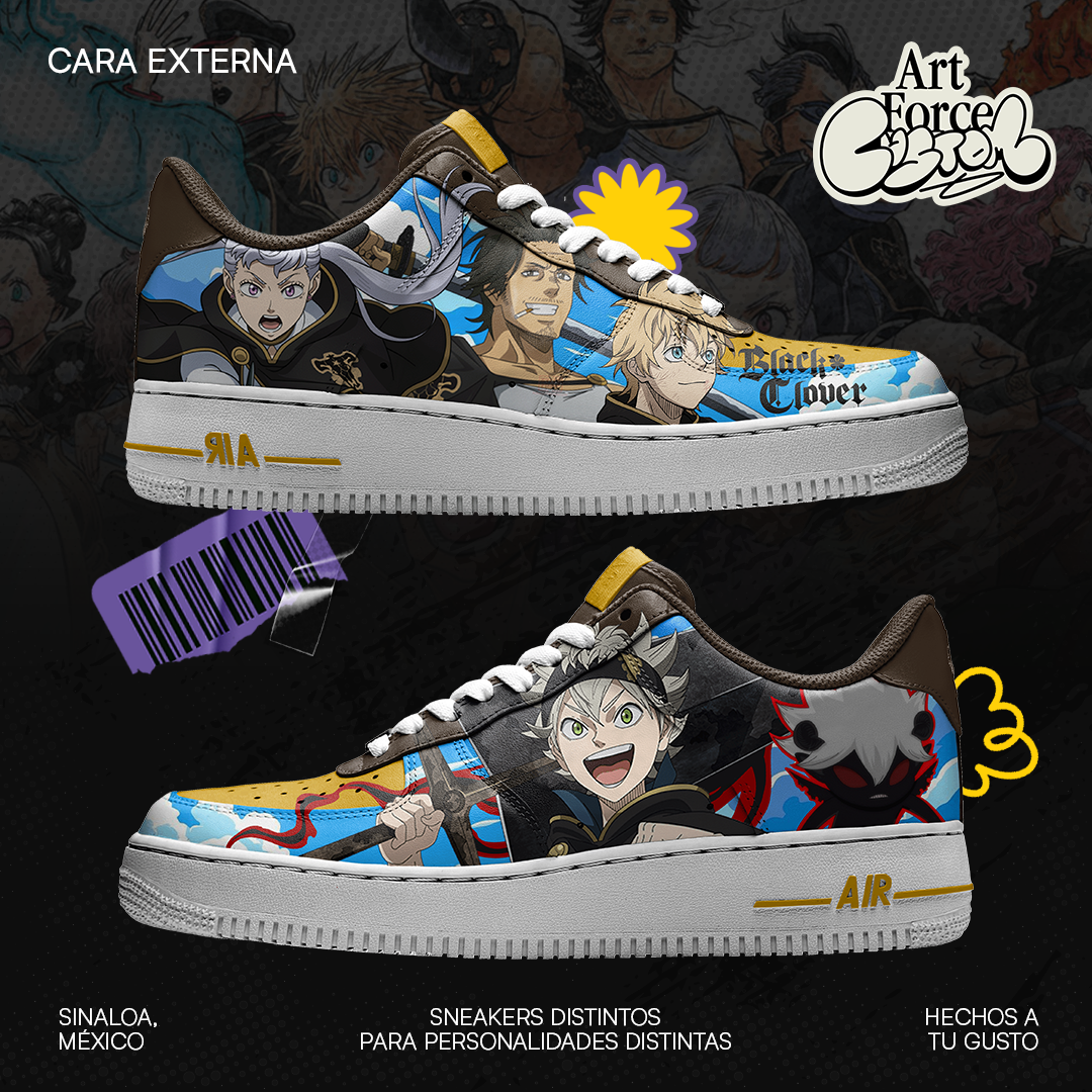 Air Force 1 x Black Bulls - Black Clover