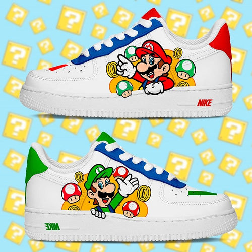 Air Force 1 Niños - Mario & Luigi - Art Force Custom