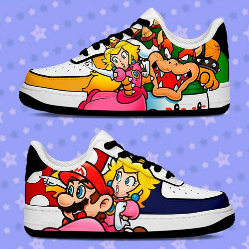 Air Force 1 Niños - Mario vs Bowser - Art Force Custom