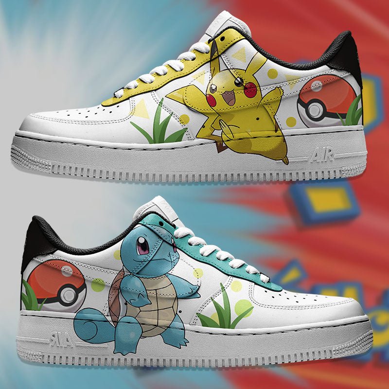 Air Force 1 x Pikachu y Squirtle - Art Force Custom