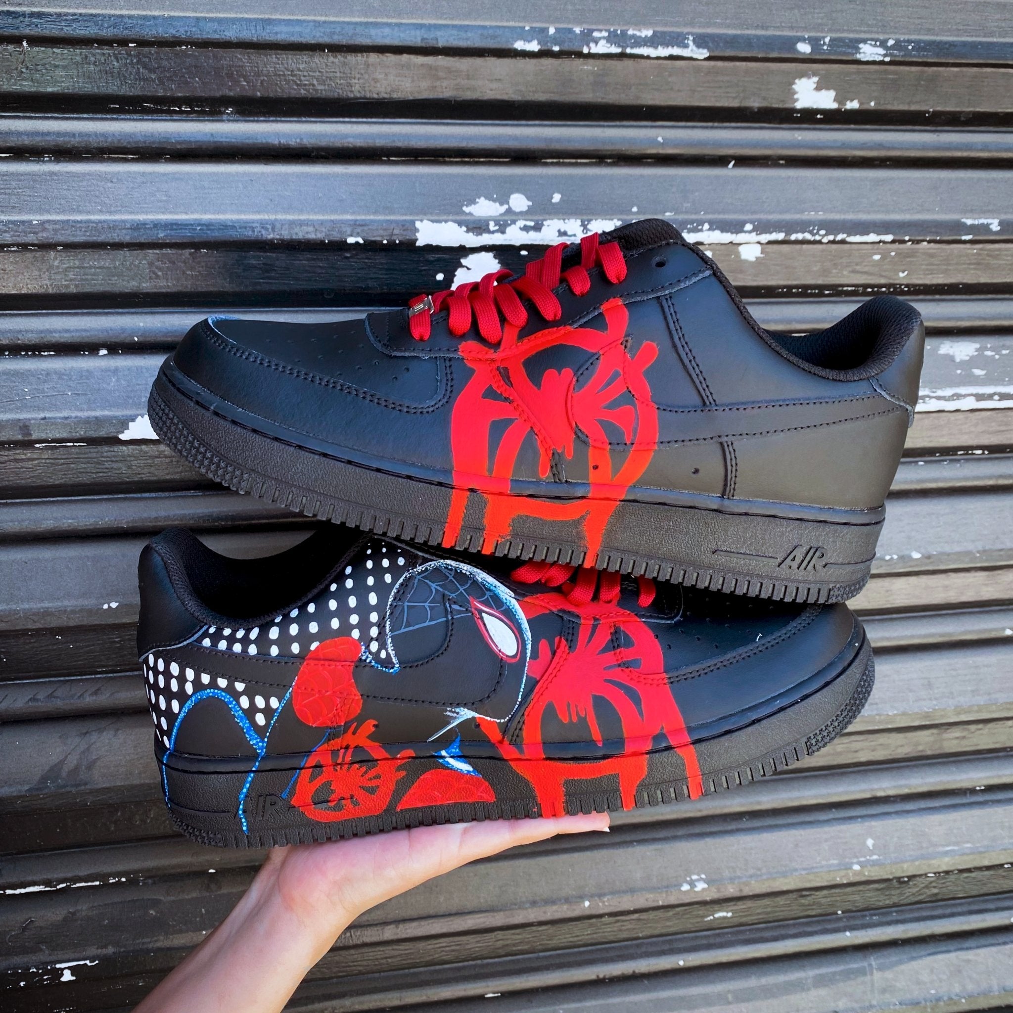 Spider man discount air force ones